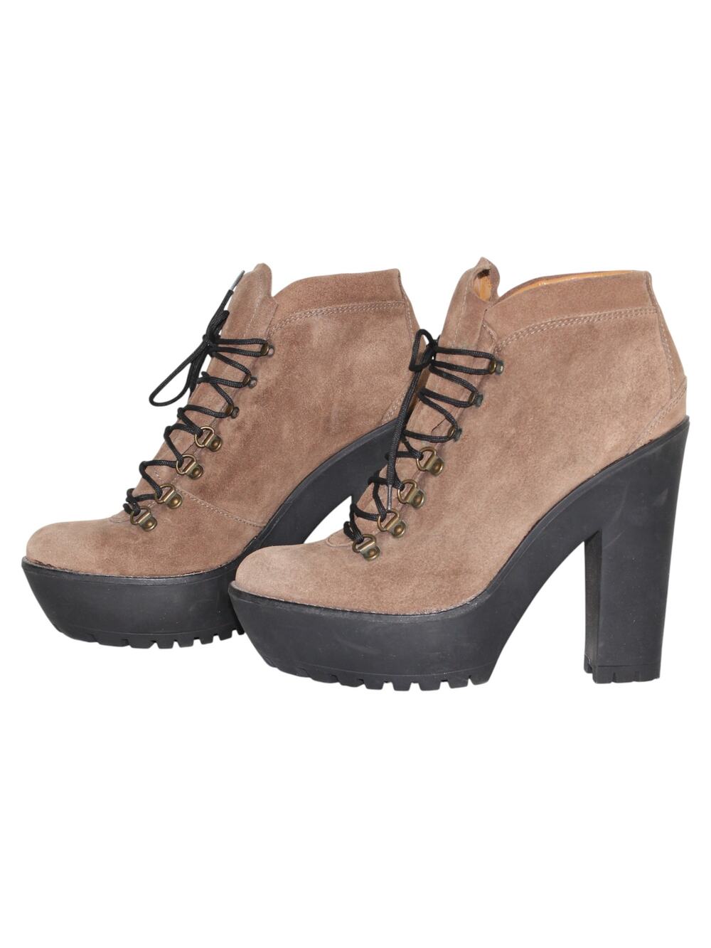 POLO Ralph Lauren Helene‎ Suede Platform Ankle Booties 39 B US 9
